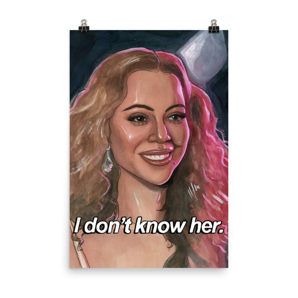 I DON'T KNOW HER - Gicleé Art Prints