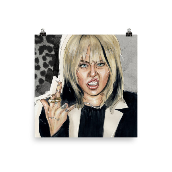 MILEY MIDDLE FINGER 2 - Giclée Art Prints