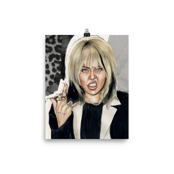 MILEY MIDDLE FINGER 2 - Giclée Art Prints