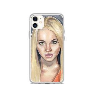 Lindsay Lohan Mugshot 3 iPhone Case