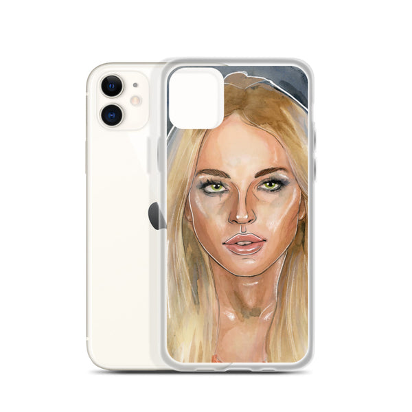 Lindsay Lohan Mugshot 2 iPhone Case