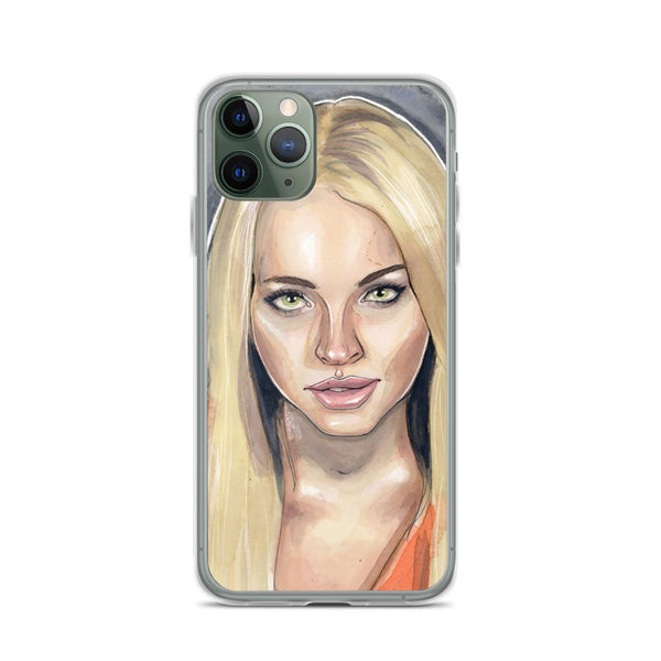 Lindsay Lohan Mugshot 3 iPhone Case