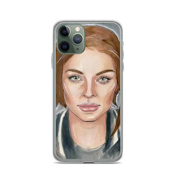 Lindsay Lohan Mugshot 6 iPhone Case