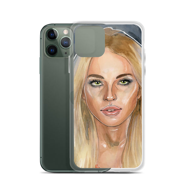 Lindsay Lohan Mugshot 2 iPhone Case