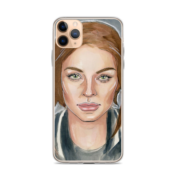 Lindsay Lohan Mugshot 6 iPhone Case