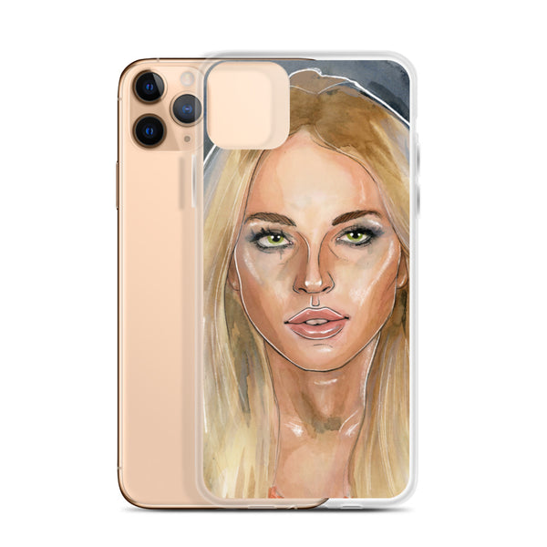 Lindsay Lohan Mugshot 2 iPhone Case