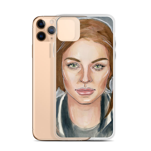 Lindsay Lohan Mugshot 6 iPhone Case