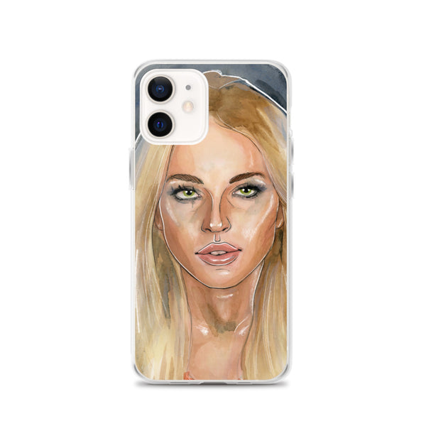 Lindsay Lohan Mugshot 2 iPhone Case