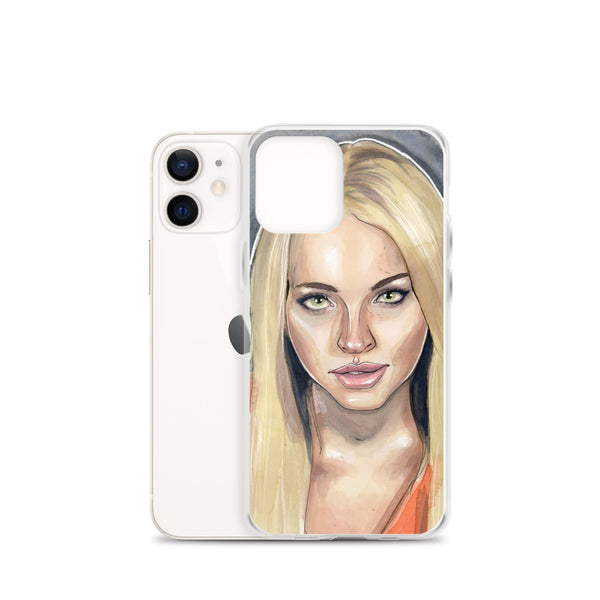 Lindsay Lohan Mugshot 3 iPhone Case