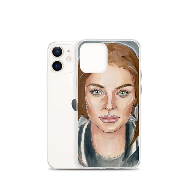 Lindsay Lohan Mugshot 6 iPhone Case