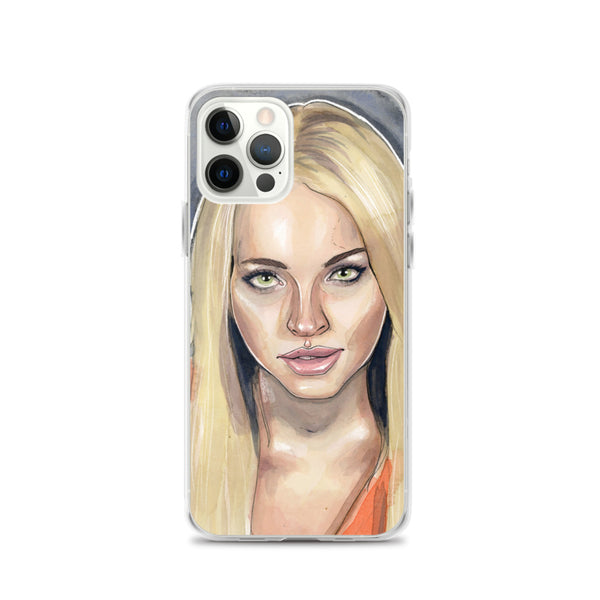 Lindsay Lohan Mugshot 3 iPhone Case