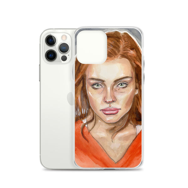 Lindsay Lohan Mugshot 4 iPhone Case