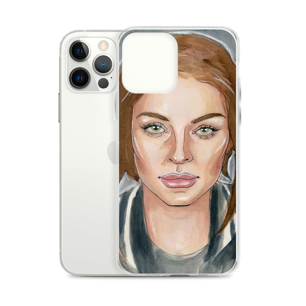 Lindsay Lohan Mugshot 6 iPhone Case