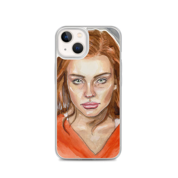 Lindsay Lohan Mugshot 4 iPhone Case