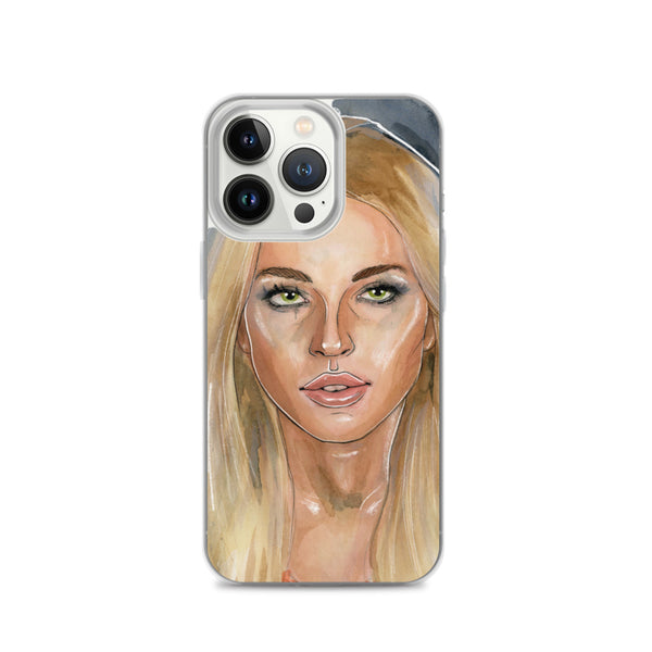 Lindsay Lohan Mugshot 2 iPhone Case