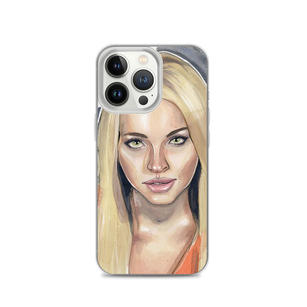 Lindsay Lohan Mugshot 3 iPhone Case