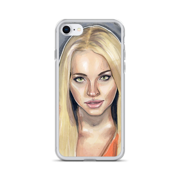 Lindsay Lohan Mugshot 3 iPhone Case