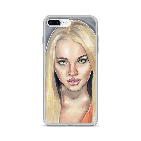 Lindsay Lohan Mugshot 3 iPhone Case