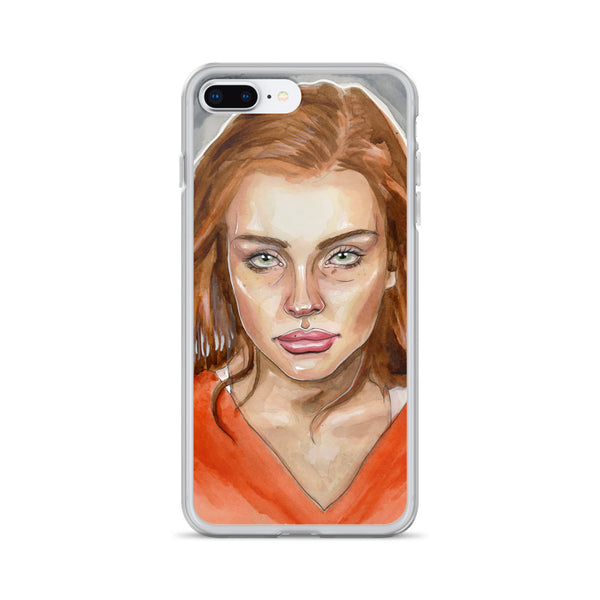 Lindsay Lohan Mugshot 4 iPhone Case