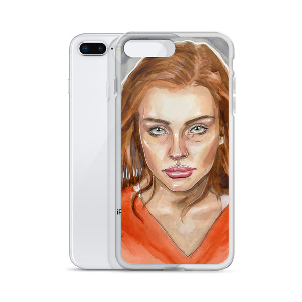 Lindsay Lohan Mugshot 4 iPhone Case