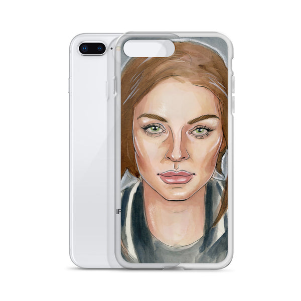 Lindsay Lohan Mugshot 6 iPhone Case