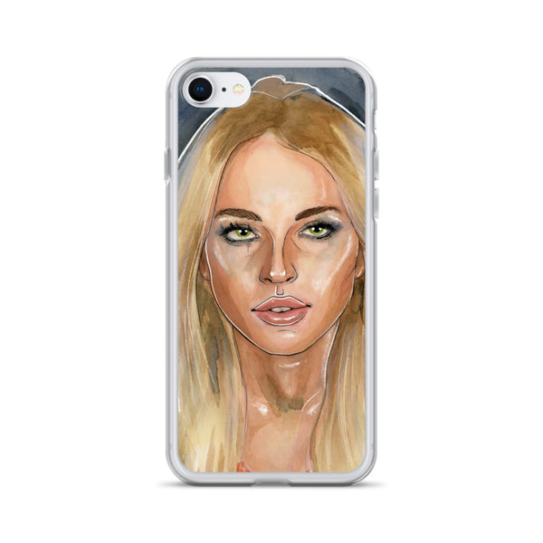 Lindsay Lohan Mugshot 2 iPhone Case