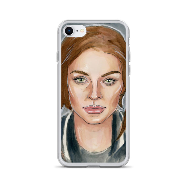 Lindsay Lohan Mugshot 6 iPhone Case