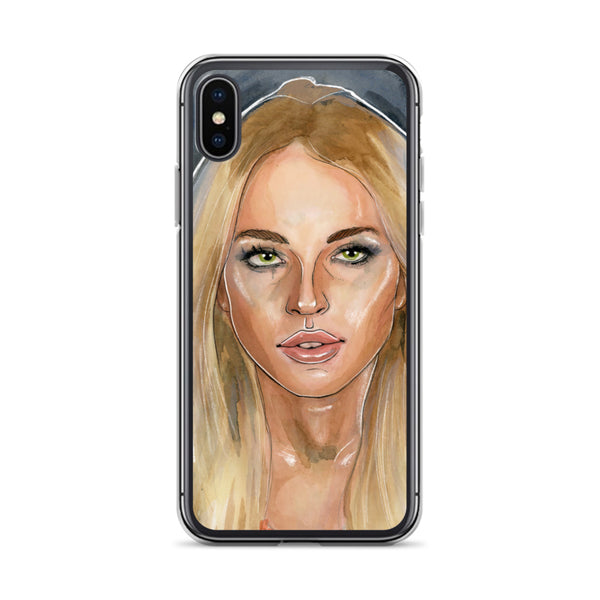 Lindsay Lohan Mugshot 2 iPhone Case