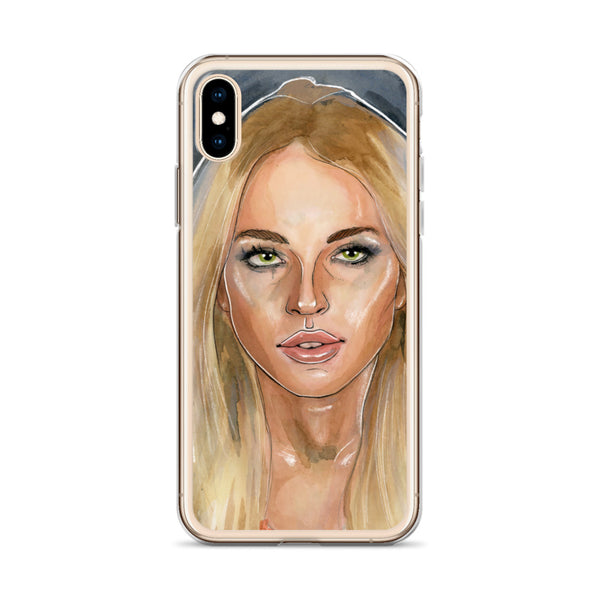 Lindsay Lohan Mugshot 2 iPhone Case