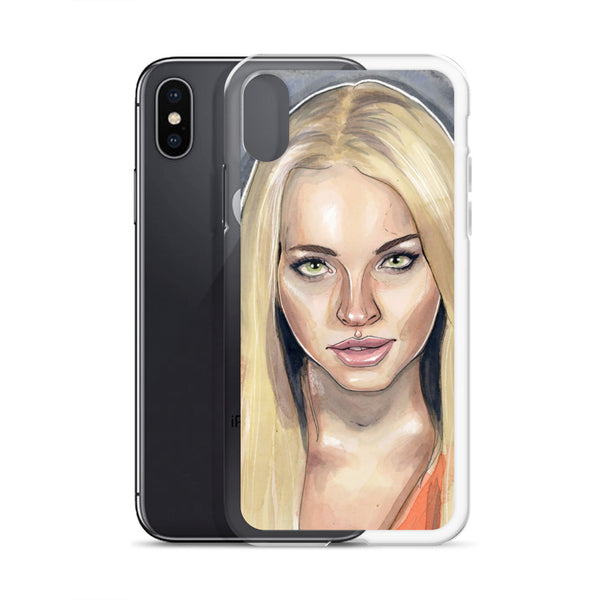 Lindsay Lohan Mugshot 3 iPhone Case