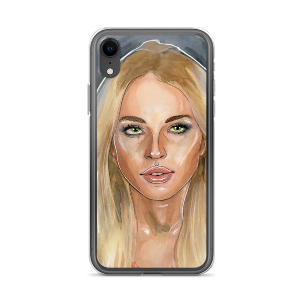 Lindsay Lohan Mugshot 2 iPhone Case