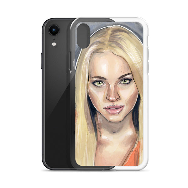 Lindsay Lohan Mugshot 3 iPhone Case