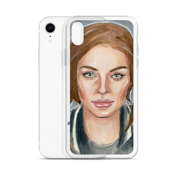 Lindsay Lohan Mugshot 6 iPhone Case