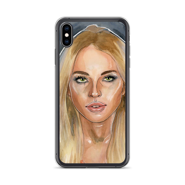 Lindsay Lohan Mugshot 2 iPhone Case