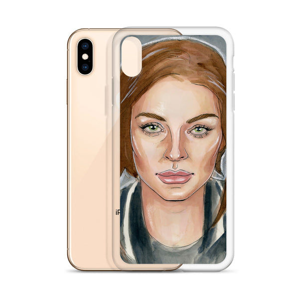 Lindsay Lohan Mugshot 6 iPhone Case